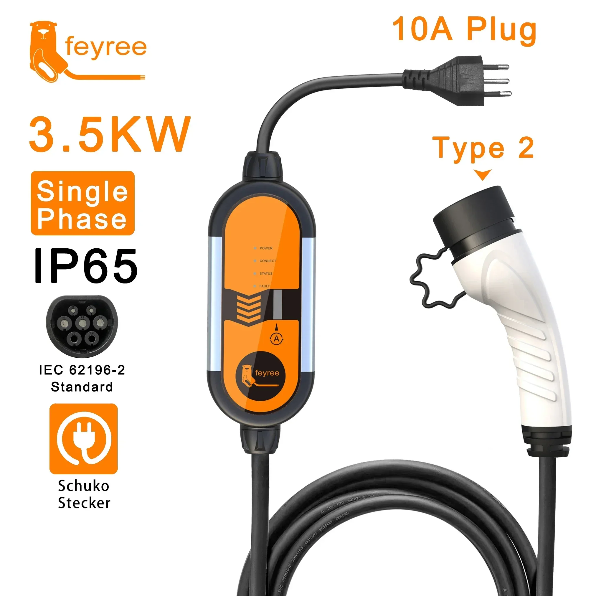 Chargeur portable pour véhicul - Type 2 Portable Ev Charger 11Kw Cee avis et prix